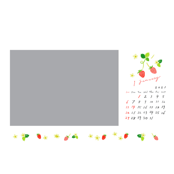 卓上リング A5横 写真仕上げ 写真でオリジナルカレンダー作成 富士フイルムのフォトカレンダー21