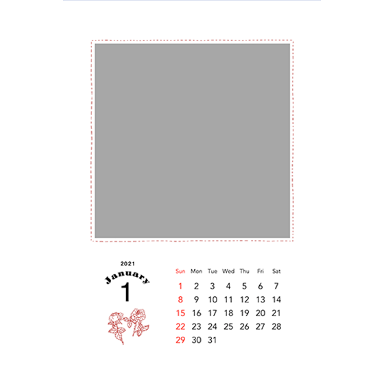 卓上リング Kgサイズ 写真仕上げ 写真でオリジナルカレンダー作成 富士フイルムのフォトカレンダー21