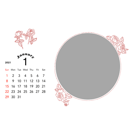 卓上シート はがき 印刷仕上げ 写真でオリジナルカレンダー作成 富士フイルムのフォトカレンダー21