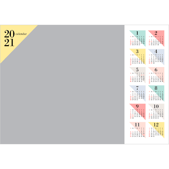 壁掛けポスター A3縦 横 写真でオリジナルカレンダー作成 富士フイルムのフォトカレンダー21