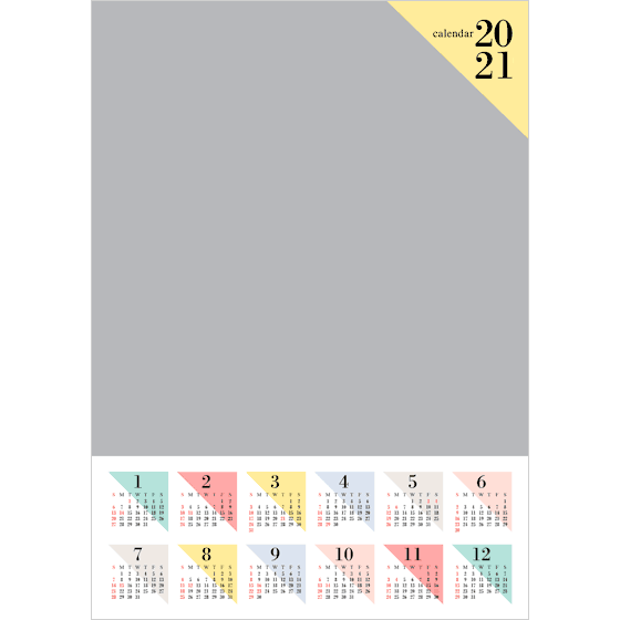 壁掛けポスター 縦 横 写真でオリジナルカレンダー作成 富士フイルムのフォトカレンダー21