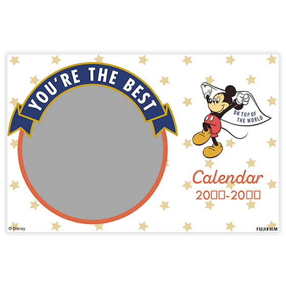 22年版 ディズニーのオリジナルカレンダー 富士フイルムのフォトカレンダー22 写真でオリジナルカレンダー作成