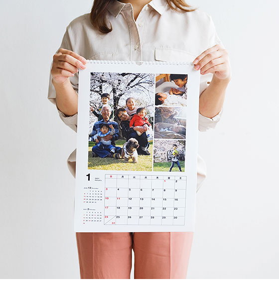 壁掛けカレンダー A3縦 印刷仕上げ 富士フイルムのフォトカレンダー22