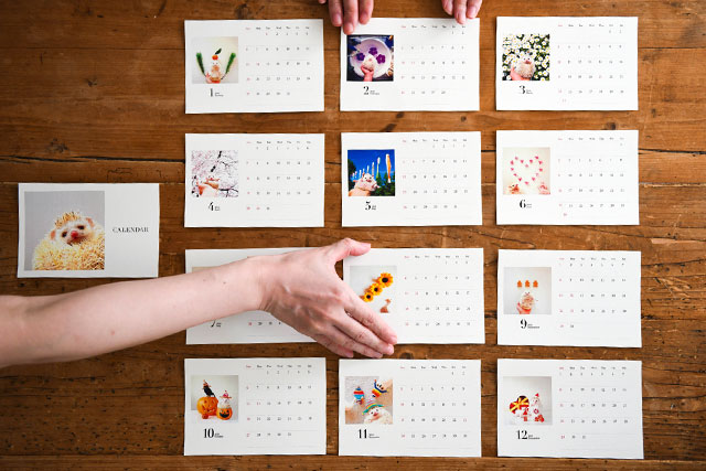 記念日に贈りたい、各月はじまりカレンダー