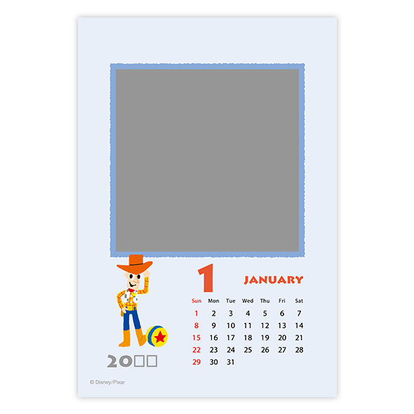トイ ストーリーの卓上カレンダー A6相当 富士フイルムのフォトカレンダー 写真でオリジナルカレンダー作成