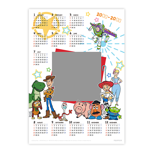 トイ ストーリーの壁掛けカレンダー A3縦 富士フイルムのフォトカレンダー 写真でオリジナルカレンダー作成