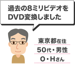 お客さまの声 Vhs Minidv 8mmビデオのdvdダビング 富士フイルム