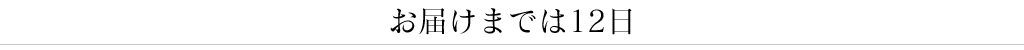 お届けまでは12日